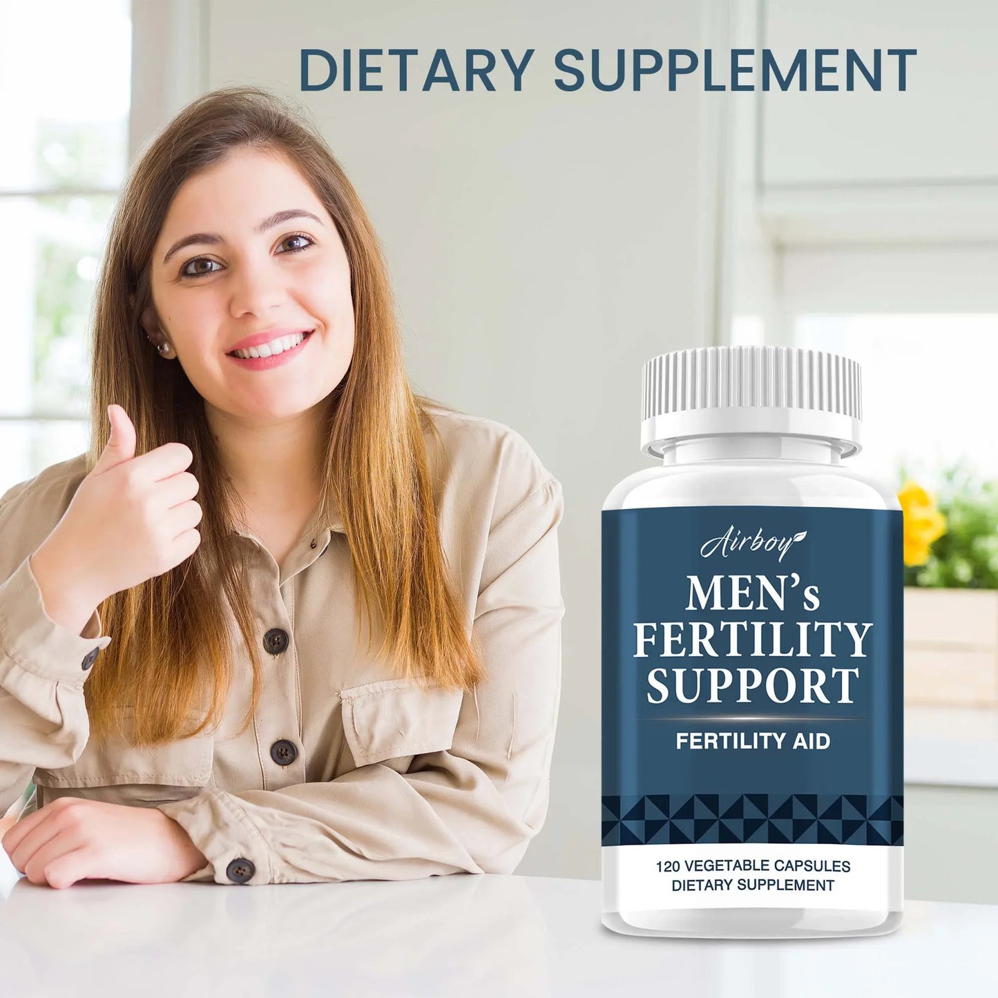 Men's Health Supplement - More Virile Male Performance, Support Lean Muscleand,Boost in Self-confidence - 120 Capsules