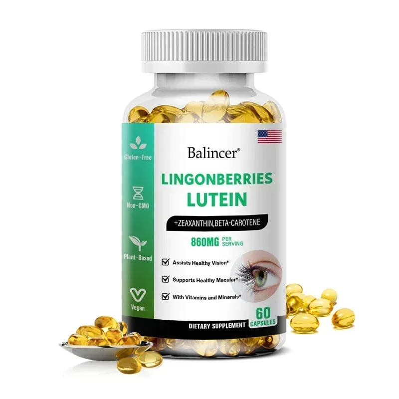 Balincer Vision Support - with Lutein, Zeaxanthin and Vitamins - Eye Health Supplement for Healthy Vision - 120 Capsules