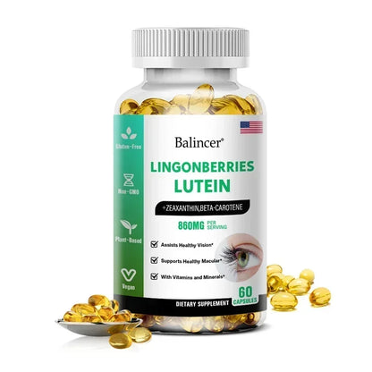 Balincer Vision Support - with Lutein, Zeaxanthin and Vitamins - Eye Health Supplement for Healthy Vision - 120 Capsules