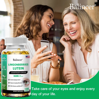 Balincer Vision Support - with Lutein, Zeaxanthin and Vitamins - Eye Health Supplement for Healthy Vision - 120 Capsules